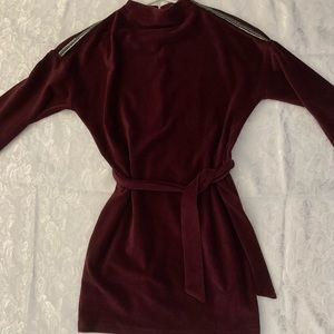 Velvet mini dress
